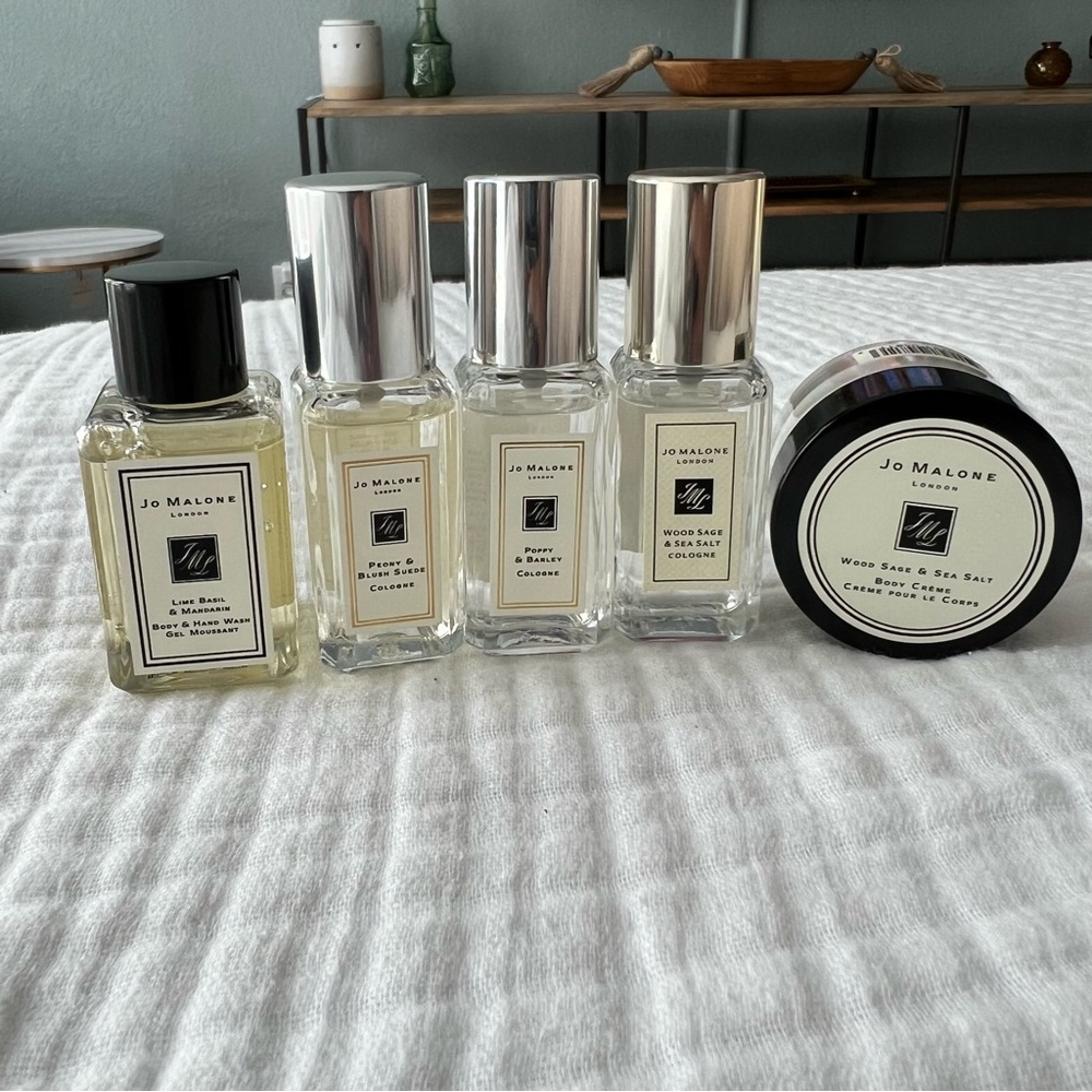 Curated Jo Malone Travel Sizes .3FL Oz - Perfume/Cologne, Bath Gel & Body Creme